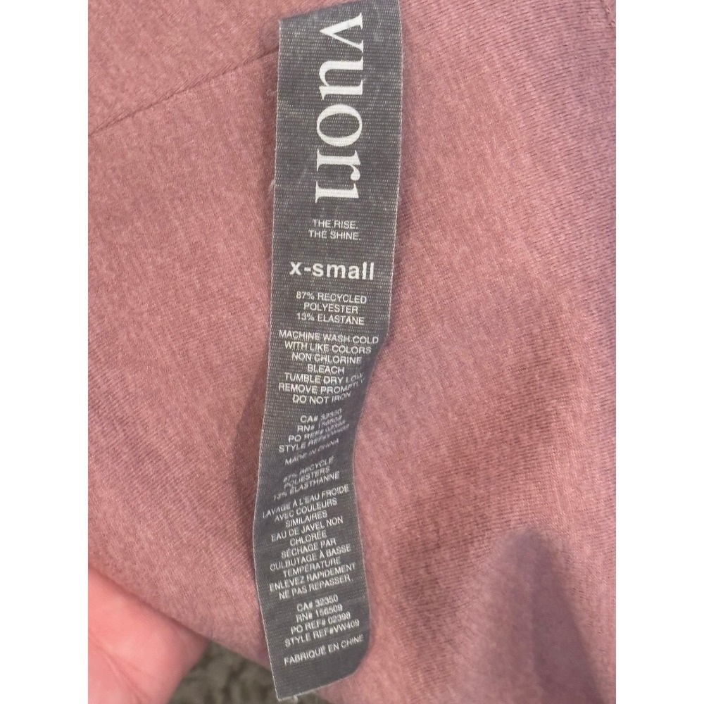 Vuori Clean Elevation Leggings Heathered Rose Pink High Rise Yoga Pants XS - Picture 4 of 4
